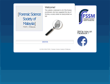 Tablet Screenshot of forensics.org.my