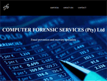 Tablet Screenshot of forensics.co.za